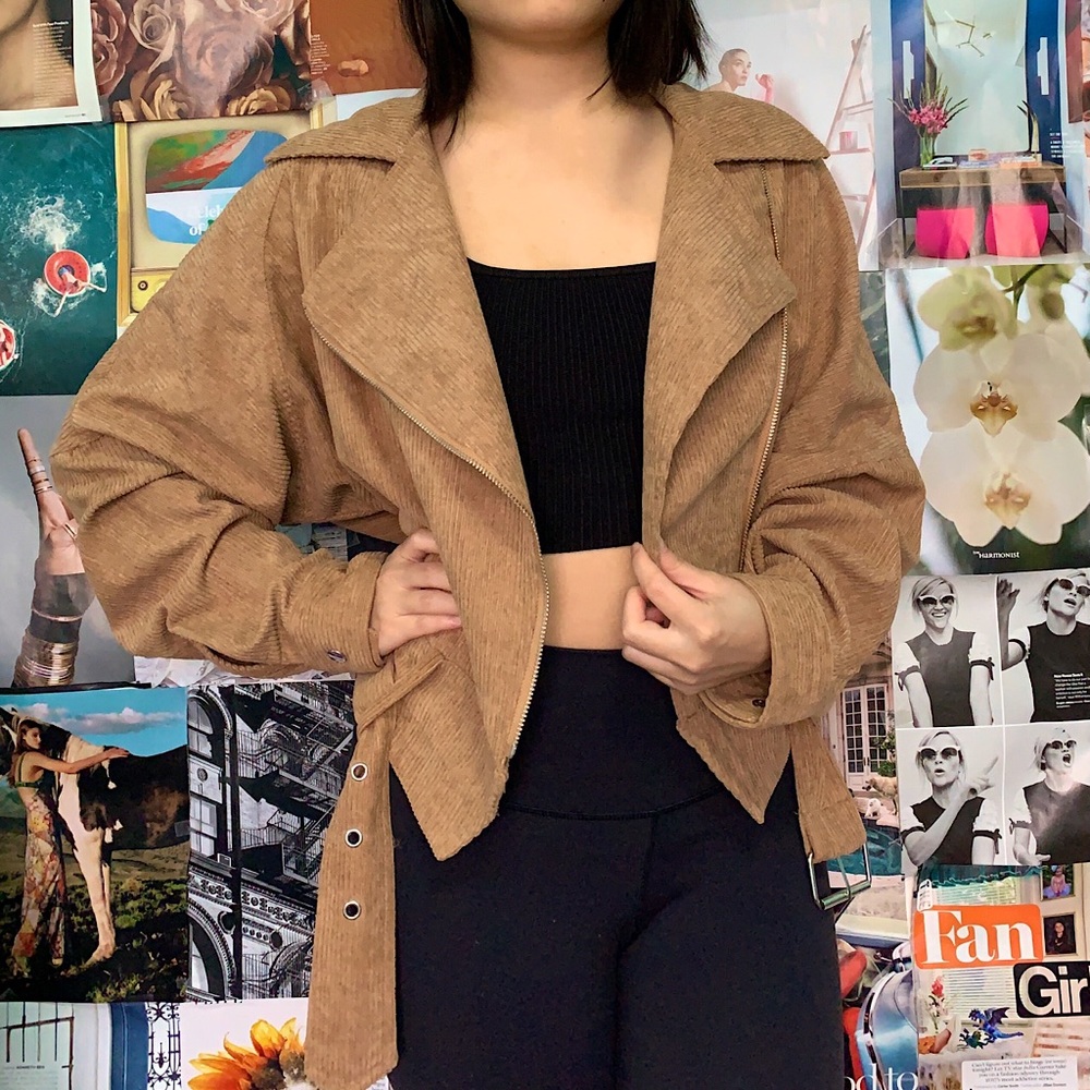 Fashion Nova Tan Corduroy Jacket